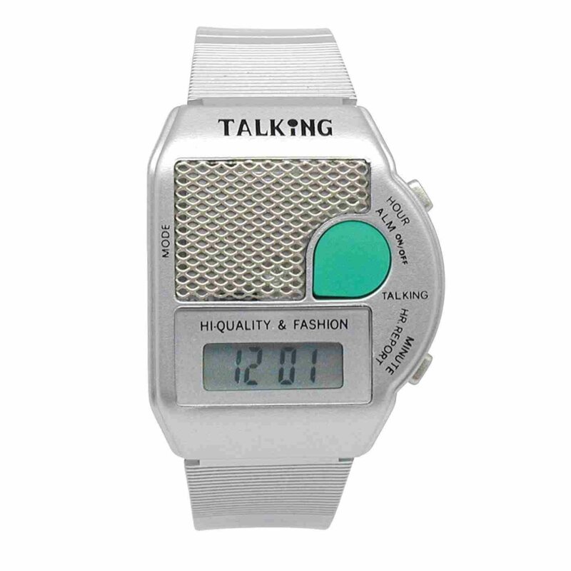 QT sprechende Herren Armbanduhr Digital Herren