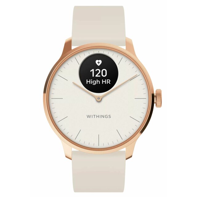 Withings Scanwatch Light 37mm - rose gold white