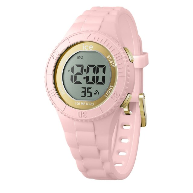 ICE Watch digital Damenuhr  pink rose gold