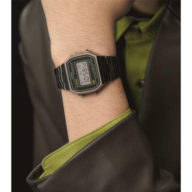 Casio a168 black gold new arrivals