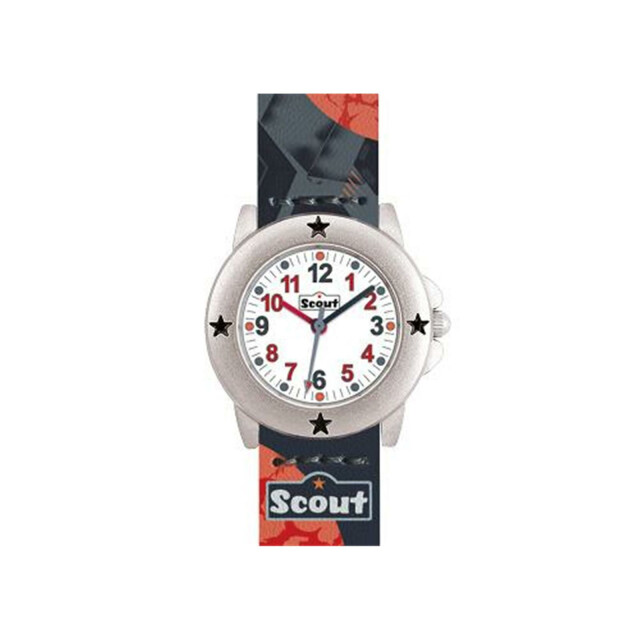 Scout Quarz Kinderuhr Weltraum weiß / schwarz 280393038