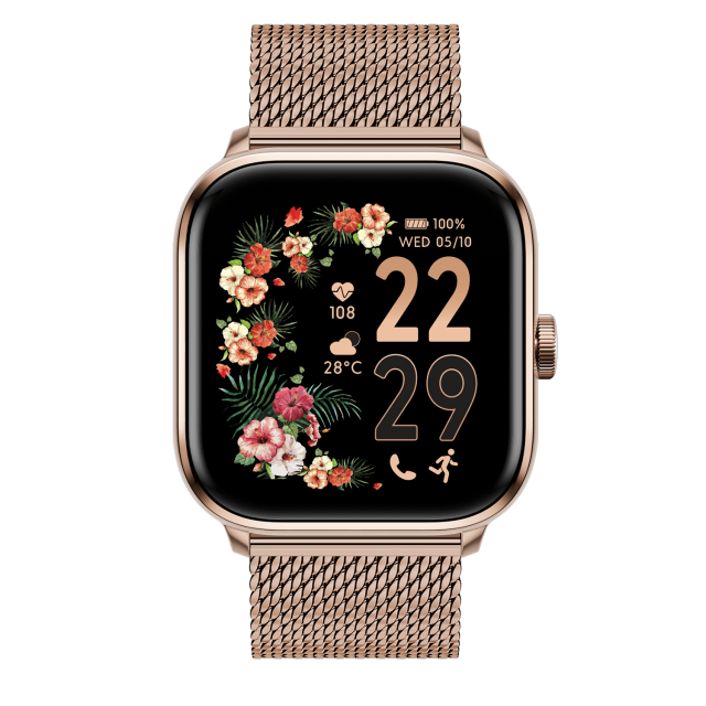 ICE Watch smartwatch 2.0 - Rose-gold - Milanese band - 1.7 AMOLED