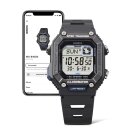 Casio Quarz / Bluetooth Herrenuhr schwarz mit Schrittzähler WS-B1000-1AVEF