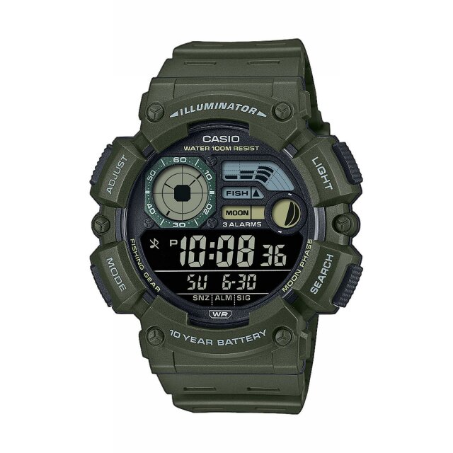 Casio Quarz Herrenuhr olive / grün WS-1500H-3BVEF