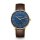 Sternglas Hamburg Edition Marine Herrenuhr blau / braun S01-HHM07-HE01