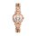 Fossil Quarz Damenuhr silber / ros&eacute; ES5330