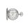 Regent Taschenuhr Quarz silber /  P-741