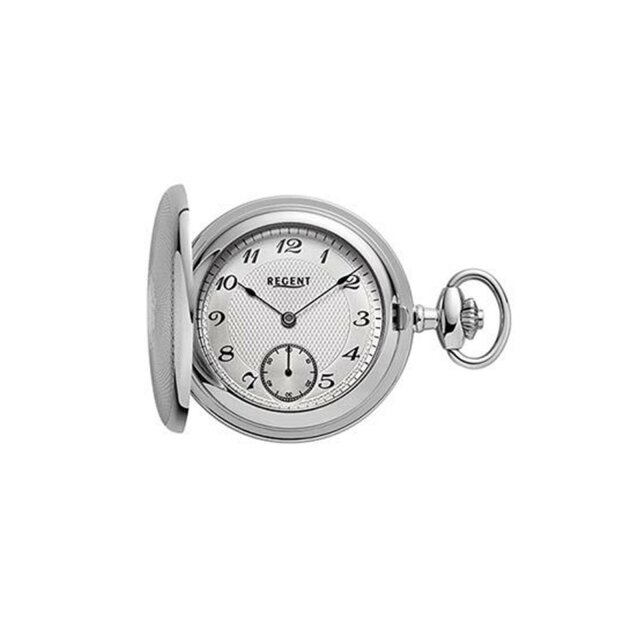 Regent Taschenuhr Mechanisch / Handaufzug  silber /  P-774