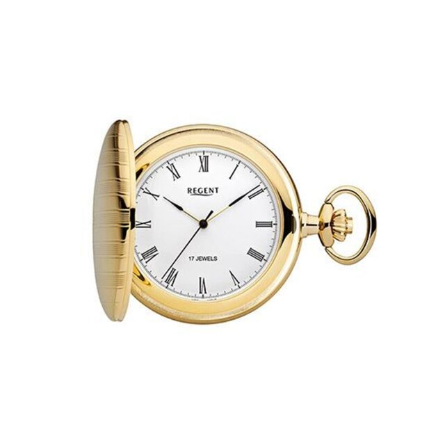 Regent Taschenuhr Mechanisch / Handaufzug gold /  P-719