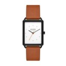 Skagen Quarz Herrenuhr eckig weiß / braun SKW6929