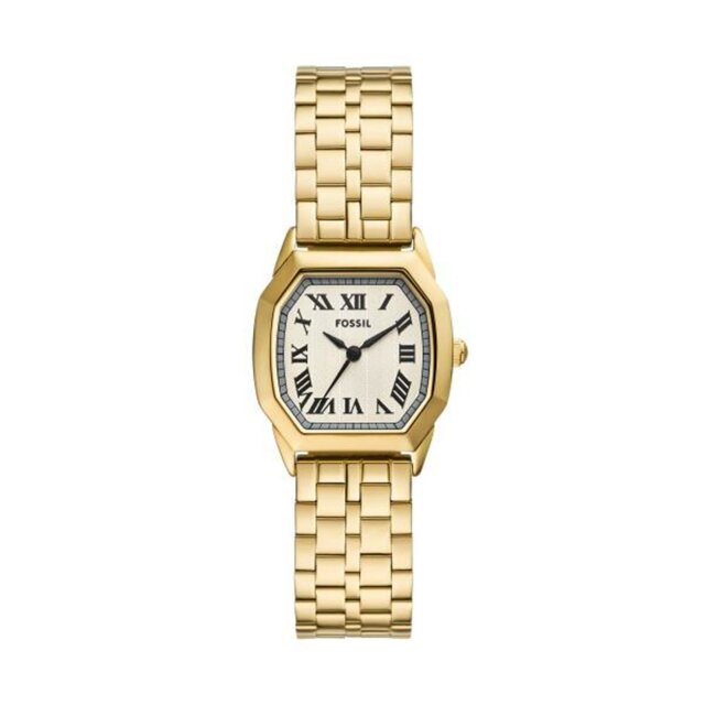 Fossil Quarz Damenuhr silber / gold ES5361