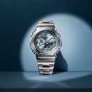 Casio G-Shock Quarz Herrenuhr blau / silber GM-2110D-2AER