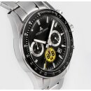 Jacques Lemans Borussia Dortmund BVB 09 Quarz Fußball Herrenuhr schwarz / silber BVB-06