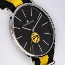 Jacques Lemans Borussia Dortmund BVB 09 Quarz Fußball Armbanduhr schwarz / gelb BVB-03