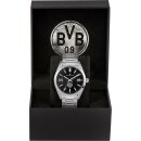 Jacques Lemans Borussia Dortmund BVB 09 Quarz Fußball Herrenuhr schwarz / silber BVB-01