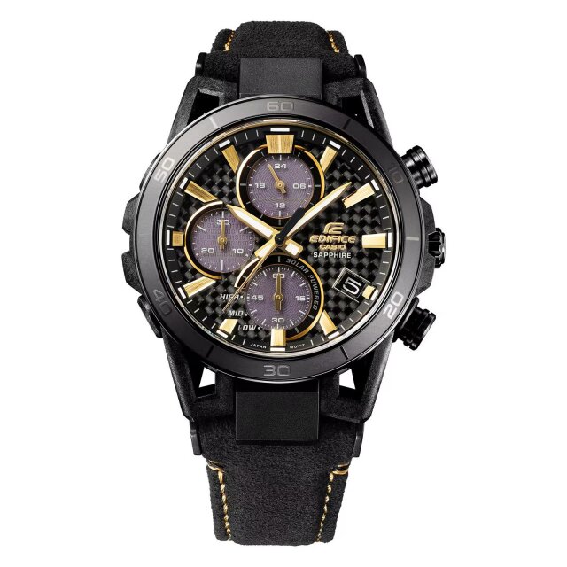 50 Jahre Casio Limited Edifice Quarz Herrenuhr schwarz EFS S640ZE 1AE