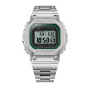 Casio G-Shock Solar / Bluetooth Herrenuhr grün / silber GMW-B5000D-3ER