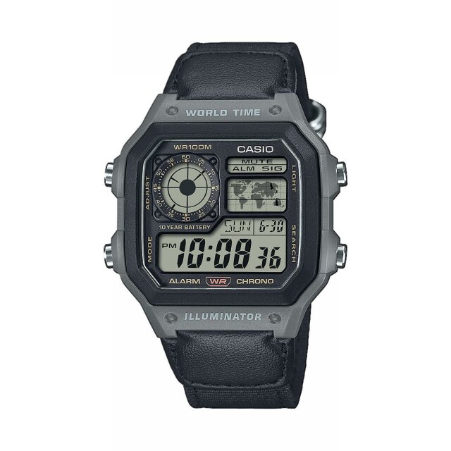 Casio Quarz / Digital Herrenuhr schwarz AE-1200WHUB-8AVEF