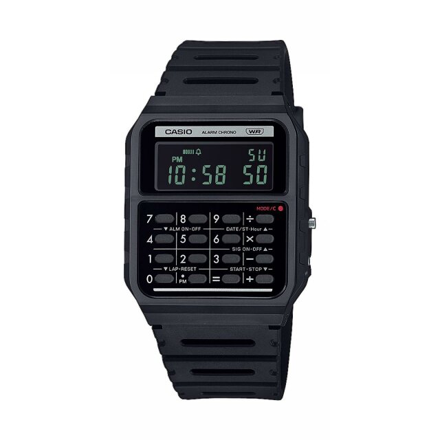 Casio Quarz / Digital Taschenrechner Uhr schwarz CA-53WB-1BEF