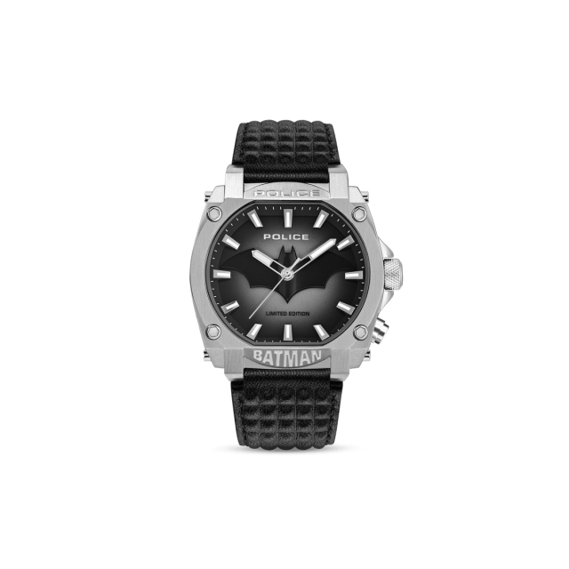 Police Forever Batman Quarz Herrenuhr silber / schwarz PEWGD0022603