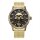 Police ROCK REBEL Herrenuhr Totenkopf gold / schwarz PEWJG0005504