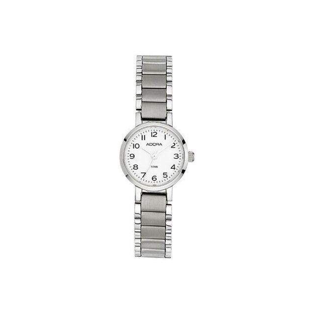 Adora Quarz Titan Damenuhr weiß / silber AT5665