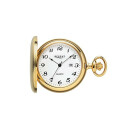 Regent Quarz Taschenuhr Sprungdeckel gold /  P-740