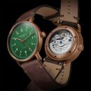 Sternglas Lumatik Bronze Mechanisch / Automatik Herrenuhr grün / braun S02-LMR19-VI17