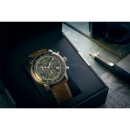 Zeppelin 100 Jahre Quarz Chronograph  Herrenuhr silber / grün 86804
