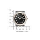 Citizen Eco Drive Quarz / Solar Herrenuhr schwarz / silber / rosé BM7109-89E