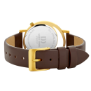 DANISH DESIGN Pico Choco Quarz Damenuhr gold / braun IV18Q1271