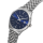 Bruno S&ouml;hnle Turin II Big  Quarz Herrenuhr blau / silber 17-13225-342