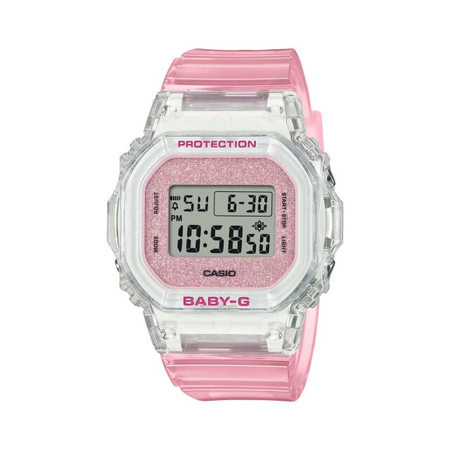 Casio Baby-G Quarz Armbanduhr glitzer / rosa BGD-565GC-4ER