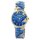 Raptor &quot;Frida Kahlo Edition&quot; Quarz Damenuhr Bl&uuml;te / blau RA10255-023