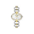 Adora Quarz Damenuhr Titan oval perlmutt / silber / gold...