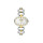 Adora Quarz Damenuhr Titan oval perlmutt / silber / gold AD8724