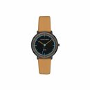 Adora Quarz Titan Damenuhr schwarz / braun AD8769