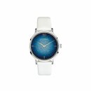 Adora Quarz Damenuhr glitzer blau / weiß AT5695