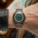 Sternglas Naos Edition Argo Bronze Quarz Herrenuhr grün / bronze S01-NAX48-MI11