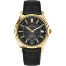 Jacques Lemans Quarz Herrenuhr gold / schwarz 1-2197E