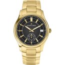 Jacques Lemans Quarz Herrenuhr schwarz / gold 1-2197J