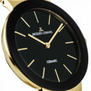 Jacques Lemans Quarz Keramik Damenuhr schwarz / gold 42-7E
