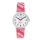 JVD Quarz Kinderuhr wei&szlig; / rosa J7211.3