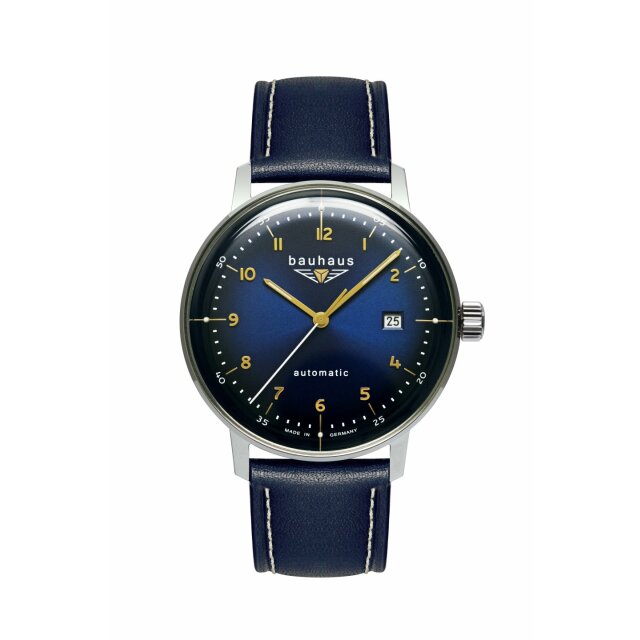 Bauhaus Dessau Mechanisch / Automatik Herrenuhr blau 2064-3