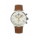 Bauhaus Quarz Herrenuhr weiß / braun 2096-1