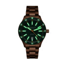Sternglas Marus 2.0  Mechanisch / Automatik Herrenuhr grün / bronze S02-MA35-ME17