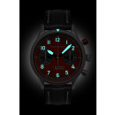Bauhaus Aviation Eurofighter Typhoon Herrenuhr rot / schwarz 2576-5