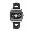 UMF RUHLA Scheibenuhr Mechanisch / Automatik Herrenuhr schwarz 1434-2