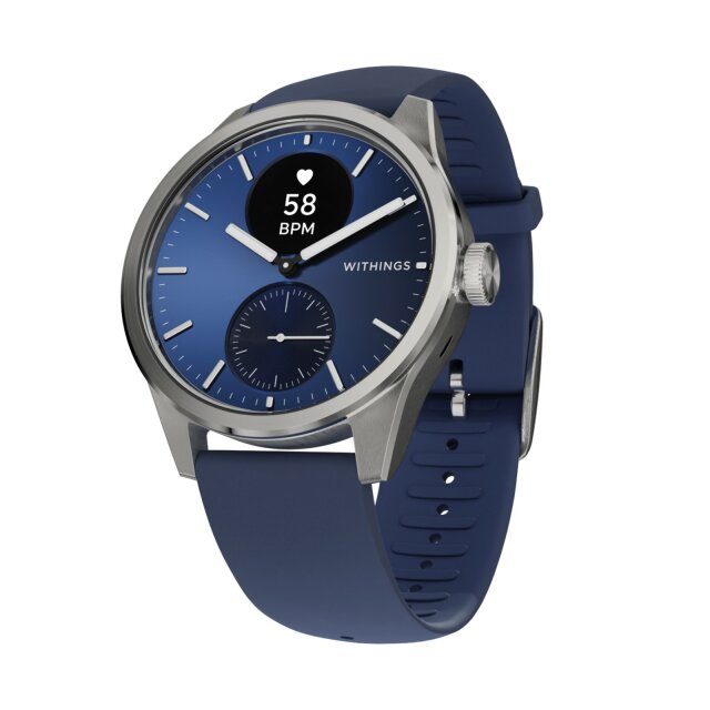Withings Smartwatch 2 Herrenuhr blau / silber HWA10-MODEL 12-ALL-I