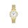 Adora  Damenuhr wei&szlig; / gold AB6625